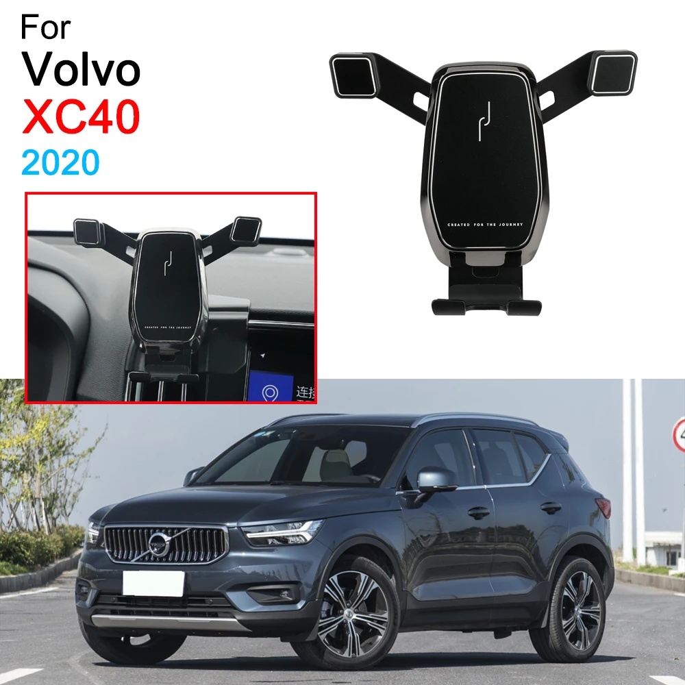 Air Vent Mount Clip Clamp Car Phone Holder for Volvo XC40 Accessories 2020 2021 2022 2023 -