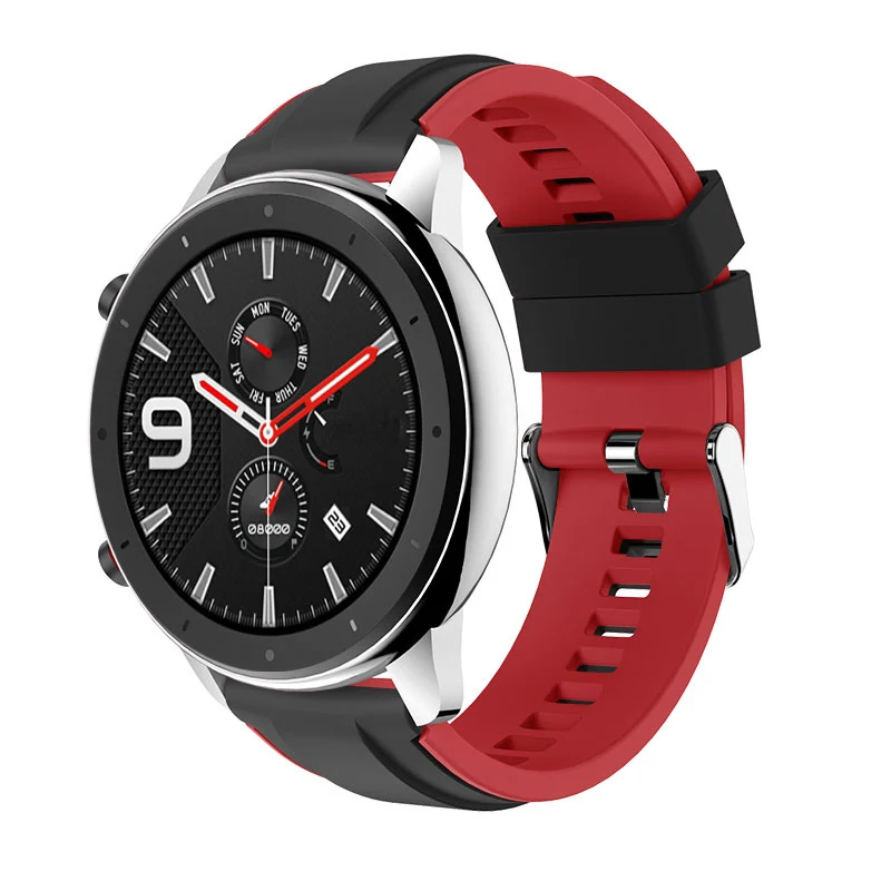 Ремешок силиконовый для смарт часов Huami Amazfit GTR 47 мм спортивный Браслет Для Xiaomi
