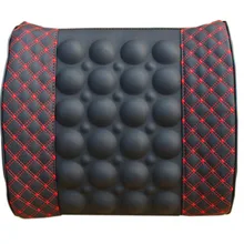 Автомобильная Массажная поддержка для поясницы Подушка электрическая из искусственной кожи для вина Массажная поддержка для поясницы подушка Tournure автомобильные массажные принадлежности