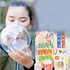 3pcs  Safe Magic Bubble Glue Toy Blowing Colorful Bubble Ball Plastic Space Balloon 1