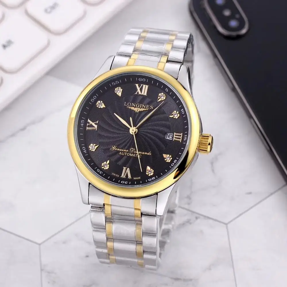 

New 2020 Longines- Three-pin Watch Simple Sports Leisure Multifunctional Mechanical Men's Watch Women's Watch AAA Gift 819