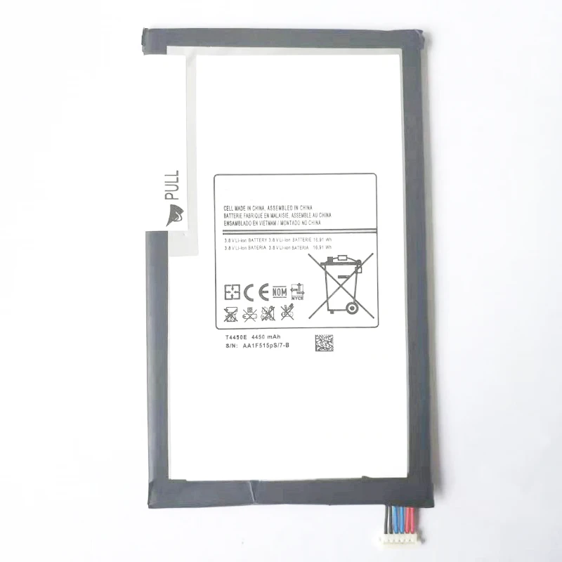 Полный 4450 мА/ч, T4450E Батарея для Samsung Galaxy Tab 3 8,0 T310 T311 T315 SM-T310 SM-T311 E0288 E0396