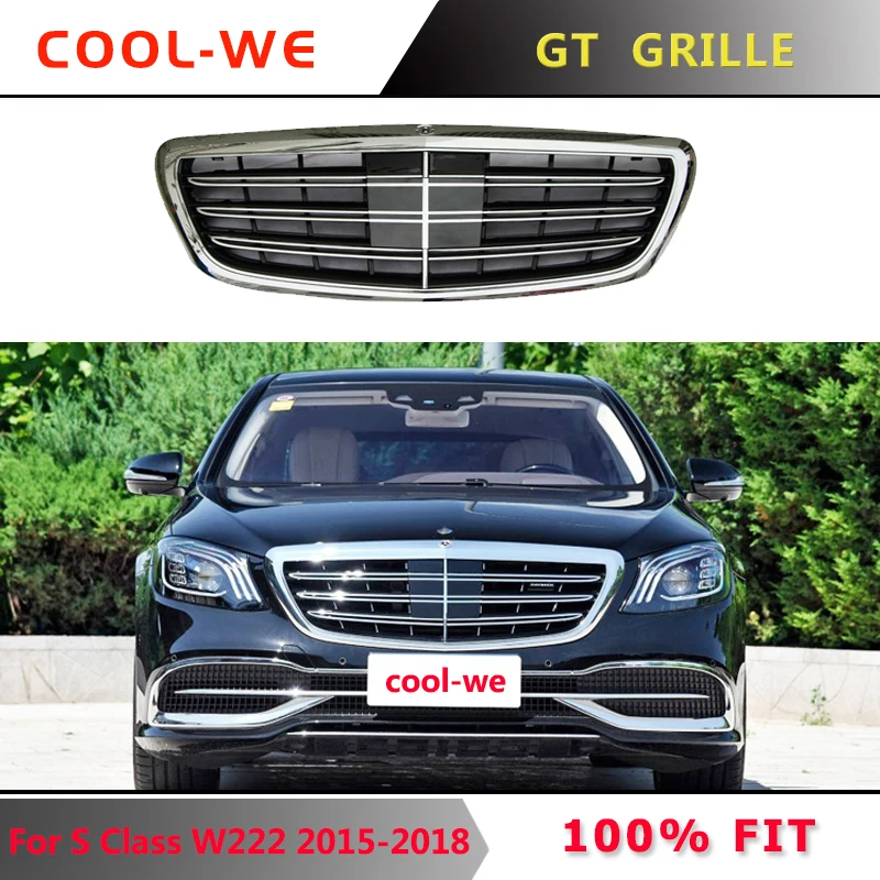 Для Mercedes Benz W222 передний бампер GT Racing решетка S класс для MAYBACH S300 S400 S500 2013