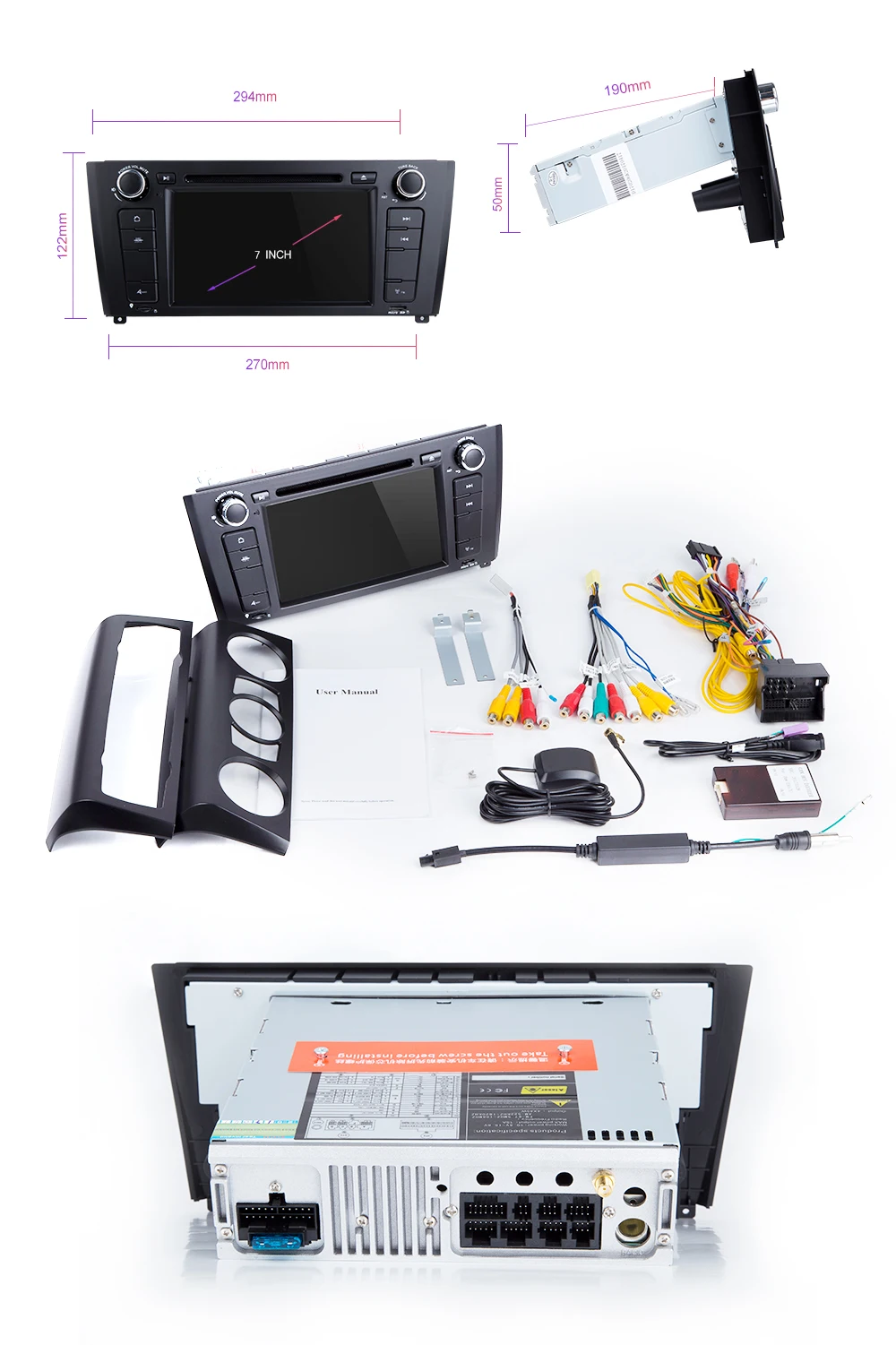 Cheap IPS DSP 8Core 1 Din Android 9.0 Car DVD Multimedia For BMW E87 BMW 1 Series E88 E82 E81 I20 Radio GPS Navigation head unit4+64GB 23