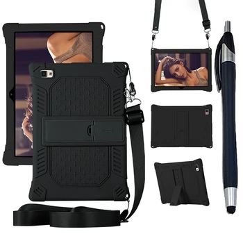 

Case Cover for Teclast P20HD 10.1Inch Tablet PC Stand Anti-Drop Protection Silicone Case with Lanyard and Capacitive Pen