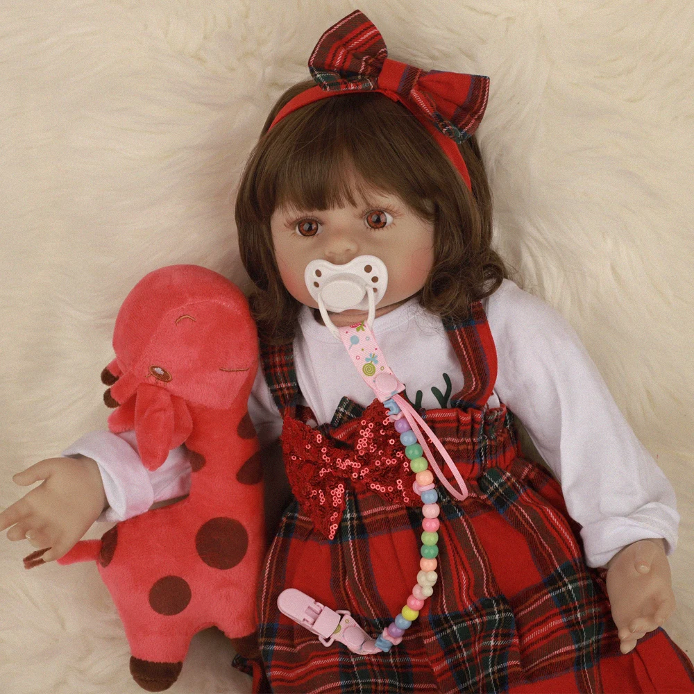 60 см прекрасный дизайн Bebe Reborn Baby Doll 2" Мягкие силиконовые реалистичные тканевые куклы модные игрушки для подарок на день рождения праздник