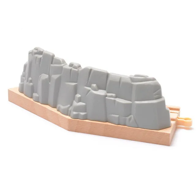 Accessories X069 гравий короткий изогнутый трек железнодорожная установка игра сцена подходит Электрический и Brio деревянный поезд Развивающие игрушки для мальчиков - Цвет: Accessories
