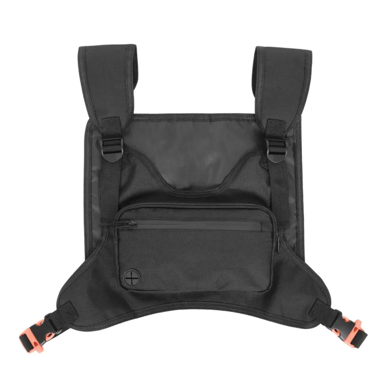 Outdoor Sports Unisex Chest Bag Multi-function Waterproof Chest Rig Pack Streetwear Hip-Hop Mobile Phone Storage Backpack