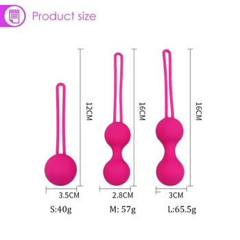 Safe Silicone Vagina Balls Vibrators for Women Sexy Toys Kegel Balls Ben Wa   Balls Vagina Tighten Exercise Sex Toys for Womams 3