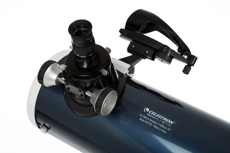 Профессиональный рефлектор Celestron Omni XLT AZ 130 мм Newtonian астрономический телескоп Зрительные прицелы со штативом вид Луна Звезда
