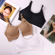 Бесшовный спортивный бюстгальтер для женщин, топ для фитнеса, бюстгальтер для йоги, для чашек, A-D, черный, белый, для бега, для спортзала, укороченный женский топ с пуш-ап, спортивный бюстгальтер