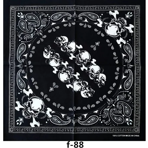 100%Cotton Hip Hop Skull Black Paisley Bandana Headband Hair Headwear/Hair Band Scarf Neck Wrist Wrap Band Headtie For Women/Me mens linen scarf