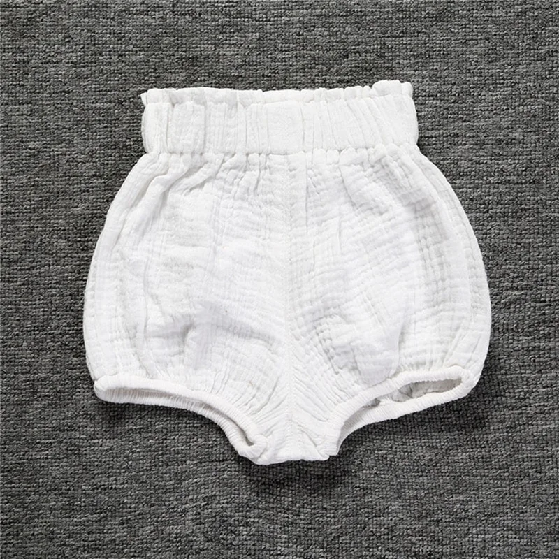 COOTELILI Linen Summer Baby Shorts Cotton Shorts For Kids Boys Girls Shorts Toddler Solid Kids Beach Short Baby Pants (9)