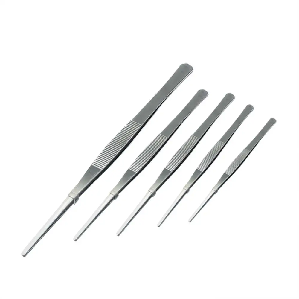 

Laboratory Tools Stainless Steel Tweezers Experimental Medicine Teaching Non-Slip Stripes Nipper Medical supplies