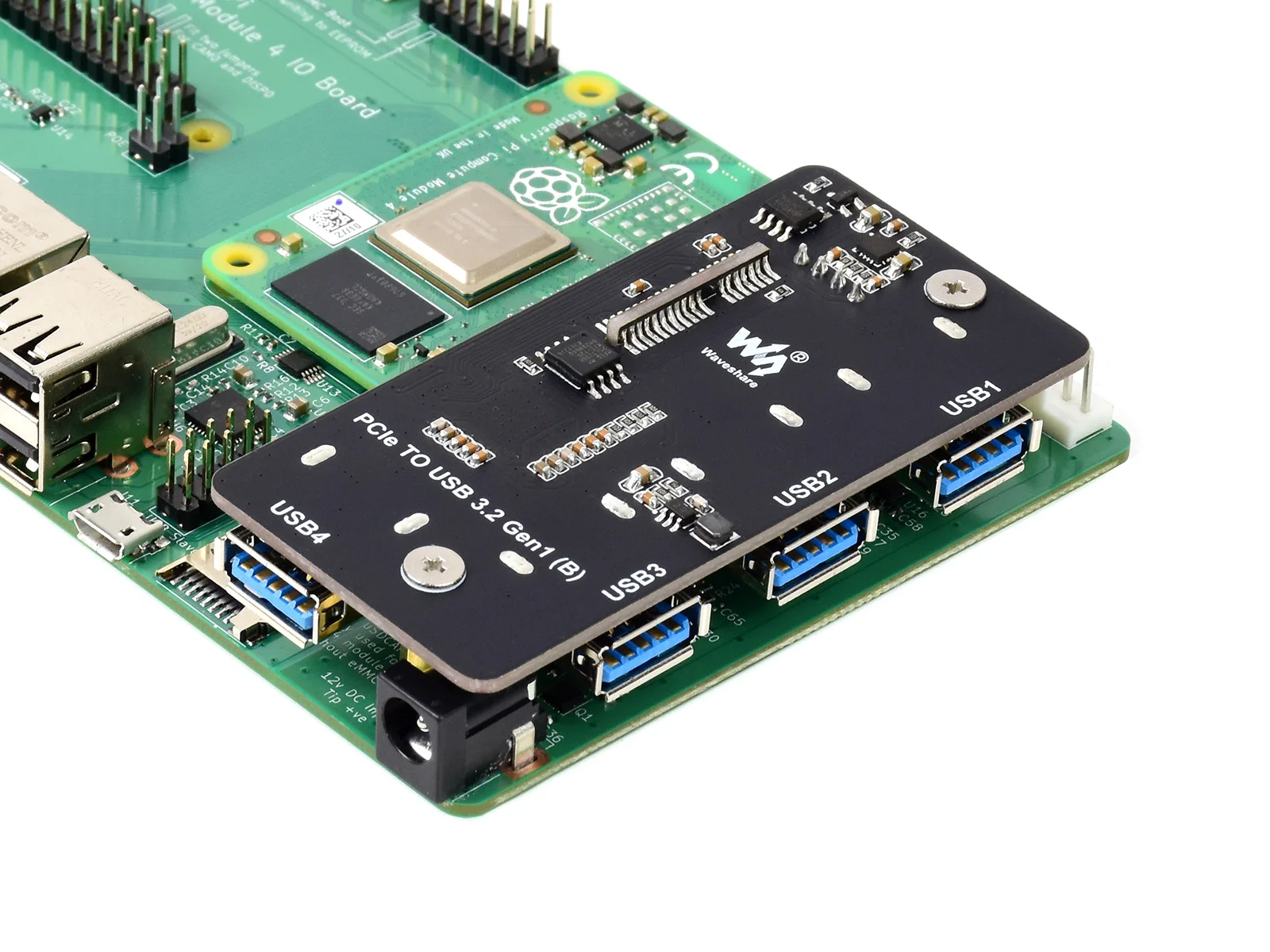 PCIe-USB 3.2 Gen1 �����, Raspberry Pi ��ǻ�� ��� 4 IO �����, 4x HS USB