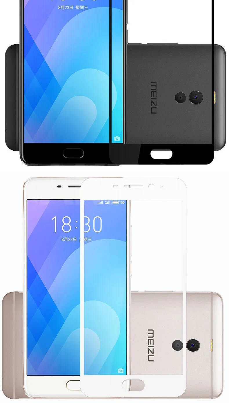 9D полное покрытие из закаленного стекла для Meizu M8 Lite M8 M6 M5 Note M8C M6S M6T M5S M5C V8 Pro Защитная пленка для экрана