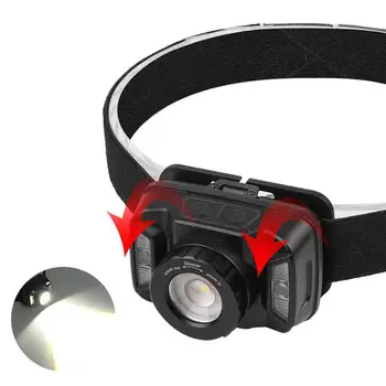 

GloryStar 5W XTE+ Red Light 5 Modes Adjustable USB Charging LED Outdoor Sports Headlamp with Sensor Switch
