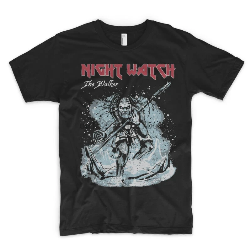 Night Watch T Shirt Game Of Thrones Walker Zombie Jon Snow Crows Before Hoes | Мужская одежда