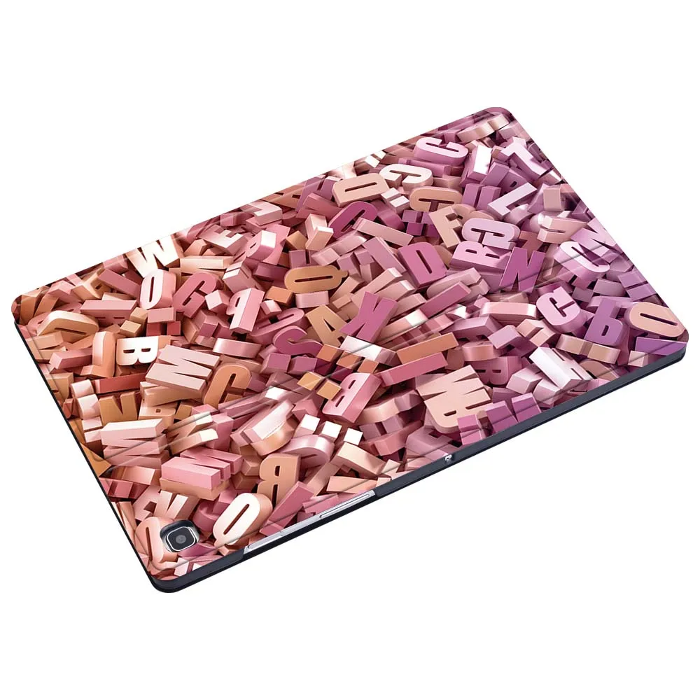 Чехол для планшета из искусственной кожи с принтом для Samsung Galaxy Tab A A6 7 10/Tab E S5E складной защитный чехол для планшета-3
