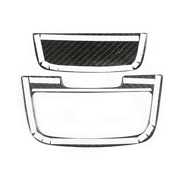 beler Carbon Fiber Texture Car Interior Console Ashtray Panel Cover Trim Auto Accessories Fit for Porsche Cayenne
