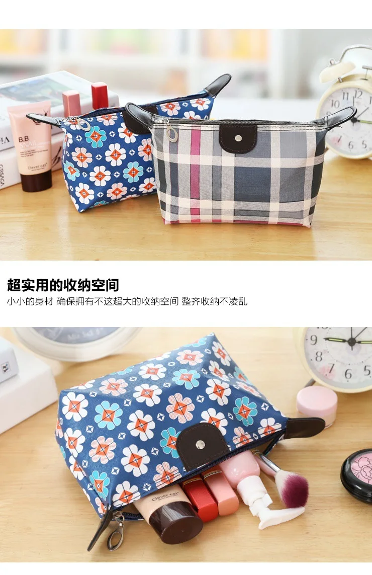 Korean-style Dumplings Cosmetic Bag Convenient Waterproof Wash Bag Dumpling-Shaped Small Objects Foldable Travel Storage Bag Who