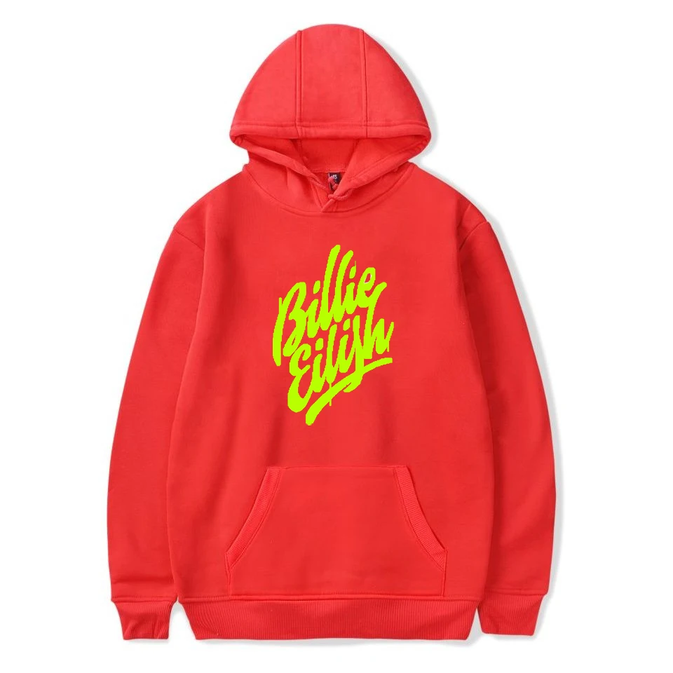 Уличная одежда Billie Eilish, толстовка с капюшоном, Мужская зимняя Толстовка с длинным рукавом в стиле Харадзюку, Повседневная Мягкая Белая простая Толстовка в стиле хип-хоп