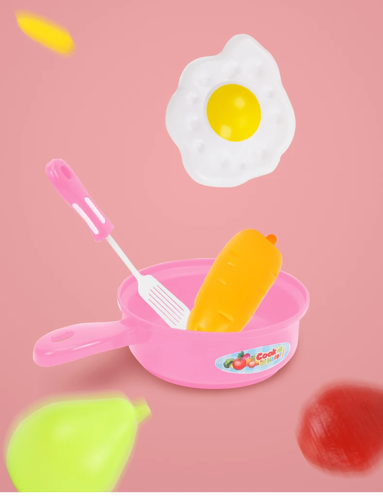 Детский игровой домик, мини-модель, кухонная утварь, игрушка для готовки, набор для девочек, не пластик, 3-6 лет, 7
