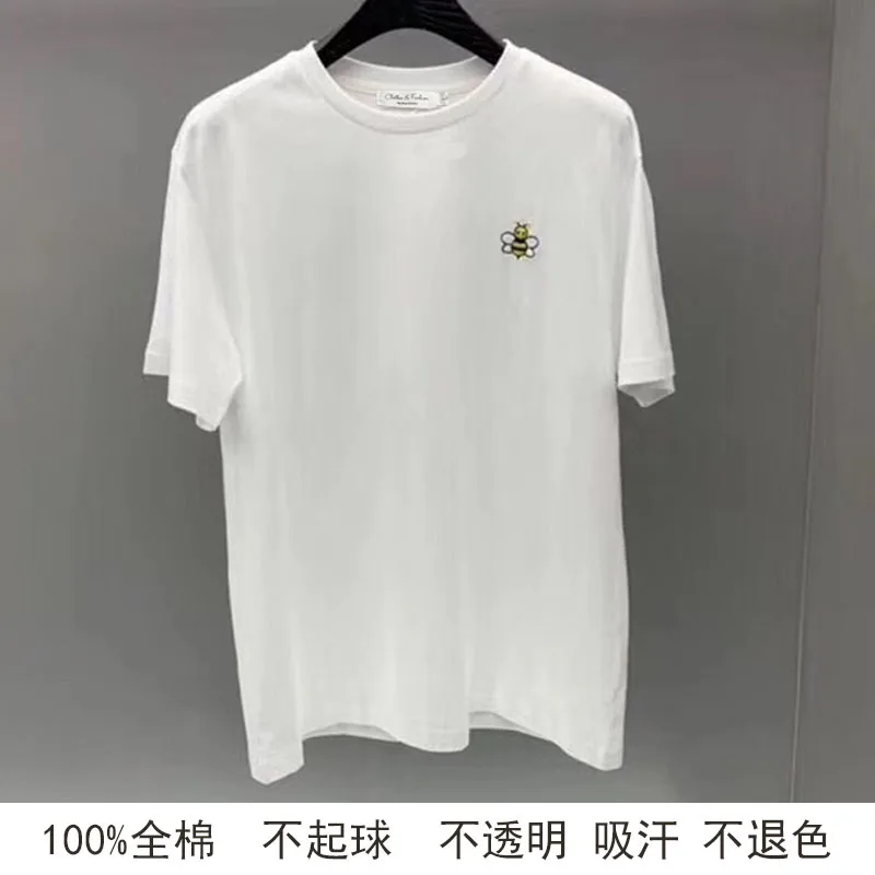 

In the summer of 2019, the new women's T-shirt, all cotton, short sleeves, fashion, leisure, full of teenage hearts