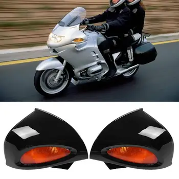 

1 Pair Rearview Glass Side Mount Mirrors with Signal Lens for R1100RT R1150RT R850RT car styling auto mirror accessories