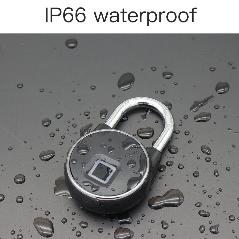 Anti Theft Waterproof Keyless Smart Bluetooth Lock Biometric Fingerprint Padlock Door Lock Home Gym Office Backpack