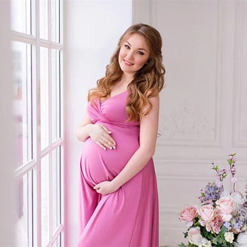 Closeout Dresses Shower Pregnancy-Dress Photo-Shoot Maternity-Gown Long for Baby New Maxi Sexy zOK9XGgd6