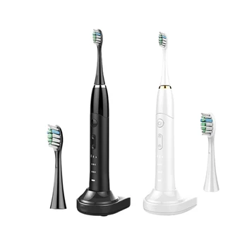 

Electric Toothbrush Sonic Wave Rechargeable Top Quality Smart Chip Toothbrush Head Replaceable Whitening Healthy Best Gift
