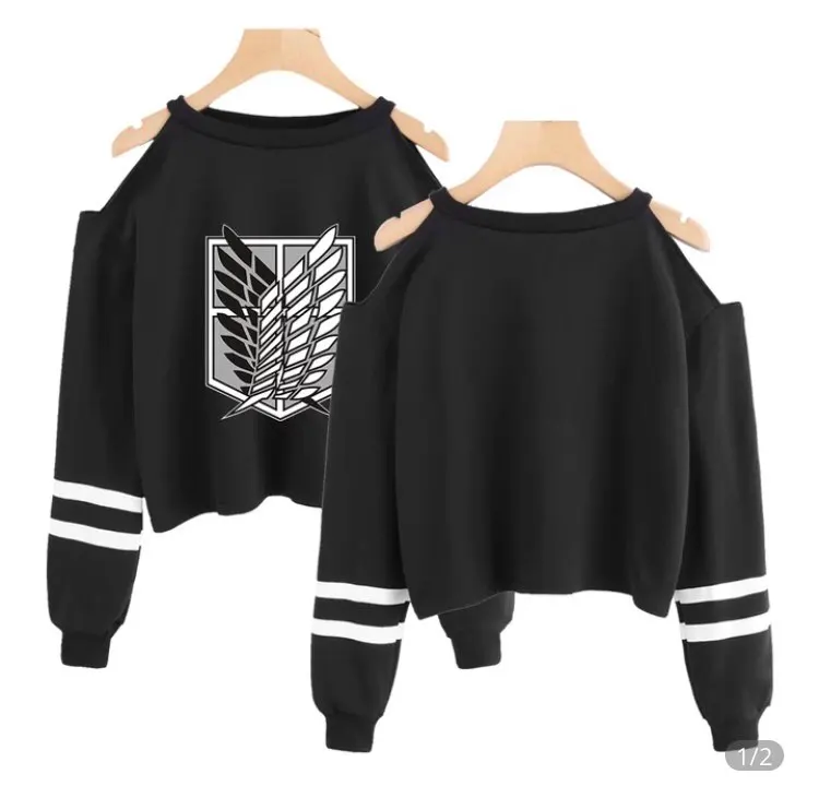 Ataque en Titán sudadera Harajuku para mujer de alta calidad Hip Hop algodón ataque en Titán de las mujeres sudadera