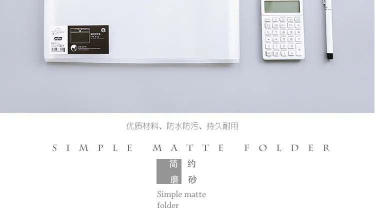 You fan YF16-162/163/164 One Earth 5/8/12 into Buckle Folder Transparent Small Clear Currently Available