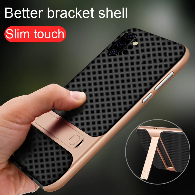 

Phone Case for Samsung Galaxy Note 10 Plus Case Soft Silicone PC Stand Shockproof Back Cover for Samsung Note 10 Plus Case Coque