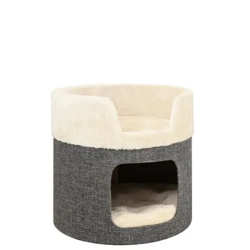 

The cat's bed has a retractable hole, a small retractable frame, and a crawling cat