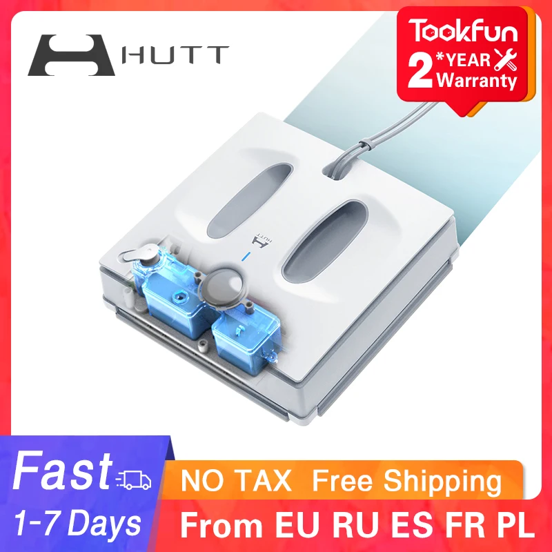 US $219.98 NEW HUTT W66 Electric Window Cleaner Robot For Home Auto Window Cleaning Washer Vacuum Cleaner Fast Safe Smart Planned