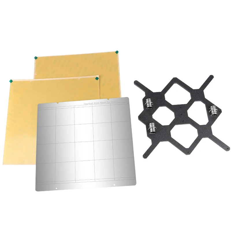 

3D Printer MK52 Heatbed Steel Plate PEI Y Axis Support Plate Kit for Prusa I3 Mk3
