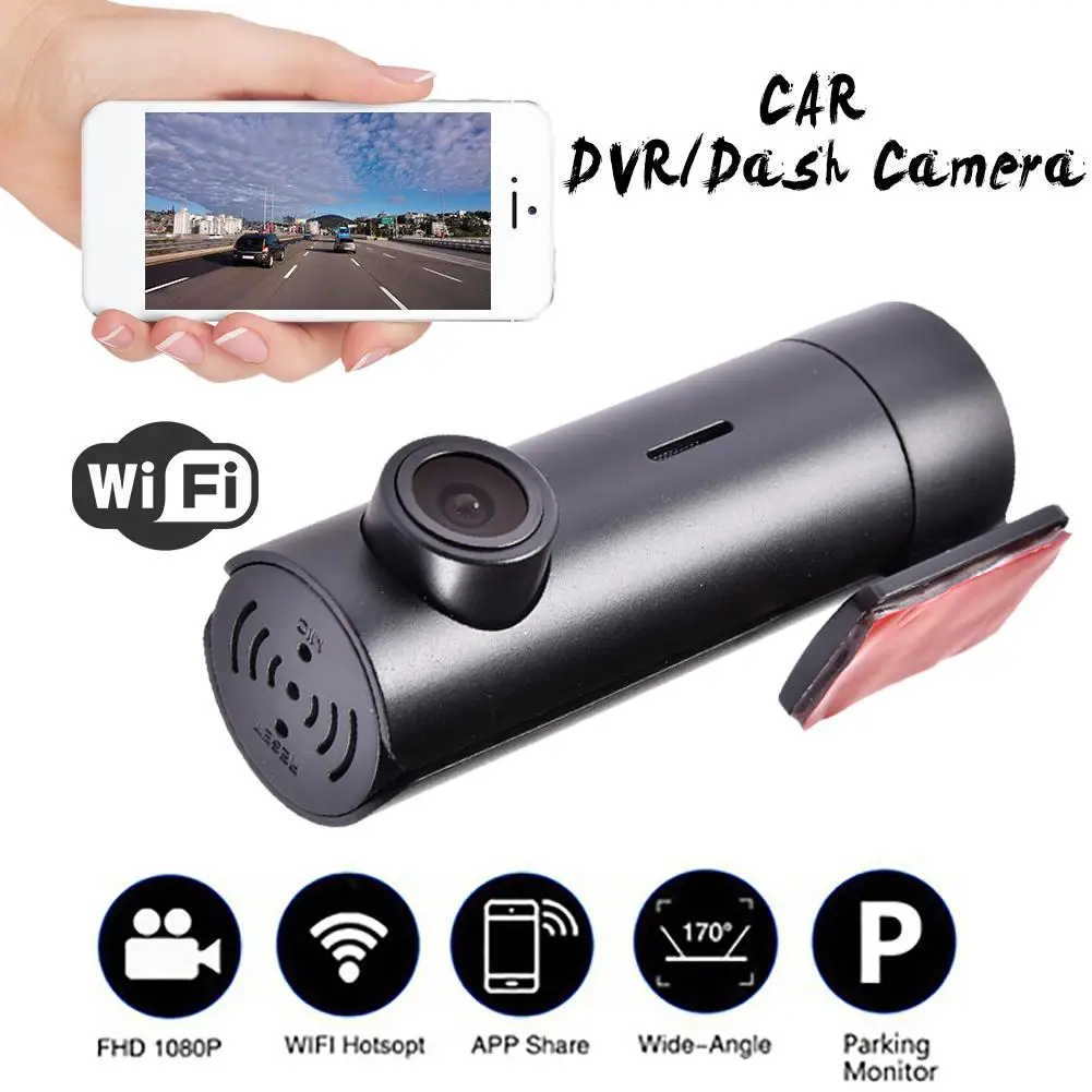 HD 1080P ночного видения вождения рекордер беспроводной Wi-Fi машина скрытого обнаружения движения 170 широкоугольная компактная циклическая запись