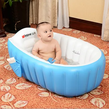 

Baby Inflatable Bath Tub Portable Bathtub Child Tub Cushion Warm Winner Keep Warm Folding Shower Tubs Newborn Bath Tub