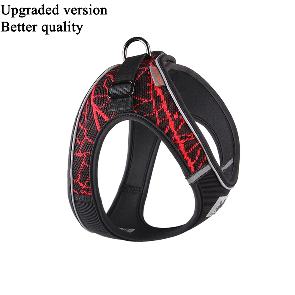 style 2 red Мягкий нагрудный жилет для домашних животных, спортивный канат для перевозки домашних животных, жилет для собак на открытом воздухе, Светоотражающий Поводок для собак, стабильность - Цвет: style 2 red