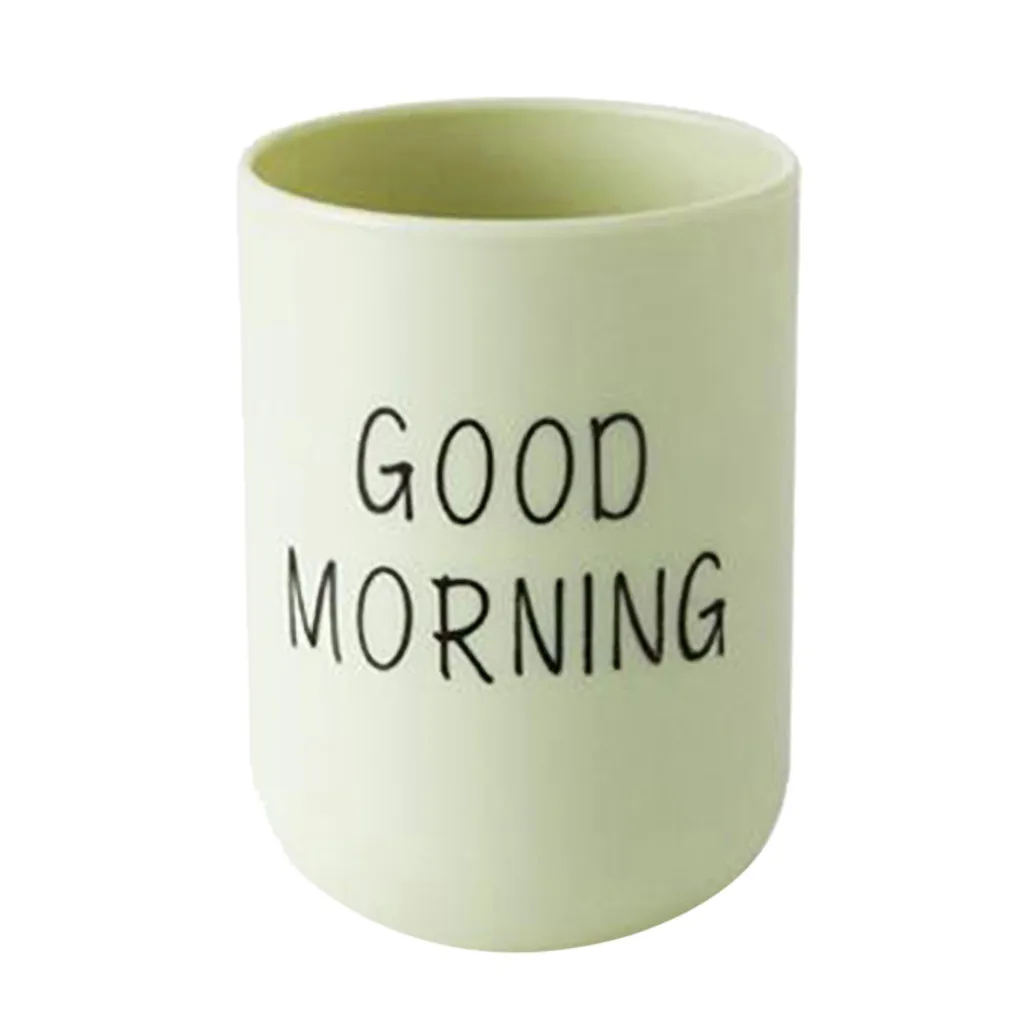 Szczoteczka do zębów w łazience okrągły kubek prosty zwykły kubek para kubek do mycia zębów dzień dobry кружка kubek Coupe taza tazza Tasse Puchar kop