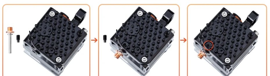 para a extrusora de matriz tchc td6 tr6 hotend impressora 3d