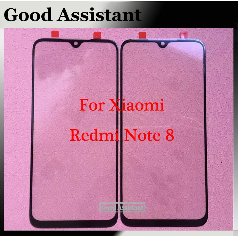 Черный 6,3 дюйма для Redmi Note 8 M1908C3JH M1908C3JG M1908C3JE Передний сенсорный экран стекло внешняя Замена объектива(без кабеля
