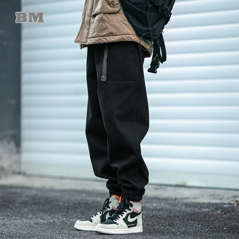Pantalones informales de alta calidad para hombre, ropa de calle japonesa, estilo  coreano, grueso, Hip Hop, Harajuku, Cargo|Pantalones informales| -  AliExpress