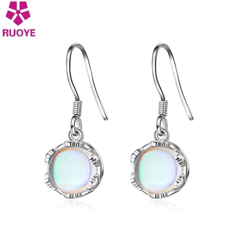 

Fashion Classic Drop Earrings Moonstone Opal Stone Earrings Women's Korean Earrings Women Oorbellen 2020 New
