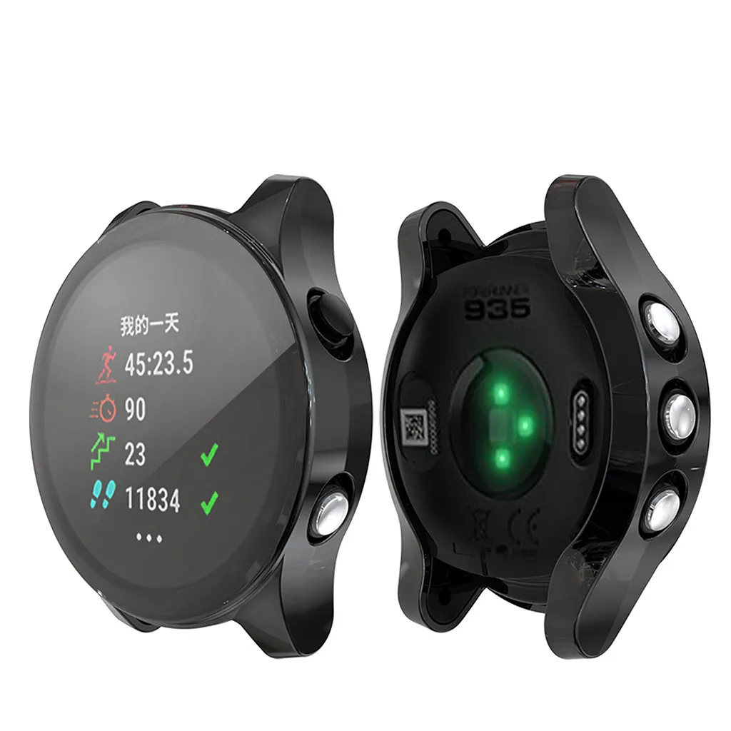 Ouhaobin Смарт-часы ТПУ защитный чехол для Garmin Forerunner 945/935 прозрачный ТПУ защитный чехол 902#2
