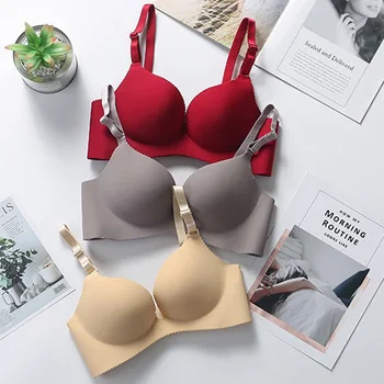 Sexy Bras for Women Lingerie Seamless Pushup Bra Bralette Plunge Wireless Brassiere Female Breathable Underwear Intimates 1