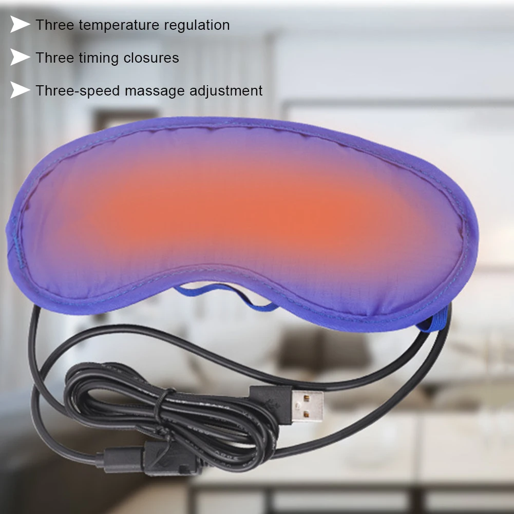 USB Массажная термокомпрессионная маска для глаз, маска для сна, забавная холодная упаковка, гелевая маска для сна, повязка для отдыха, повязка на глаза, помощь вслепую во время сна