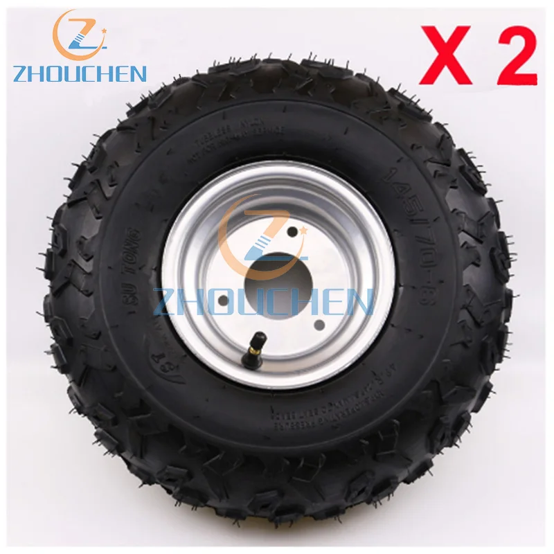 2x145/70-6 дюймов колеса шины обода 50/70/90/110/125cc квадроцикл Багги ATV